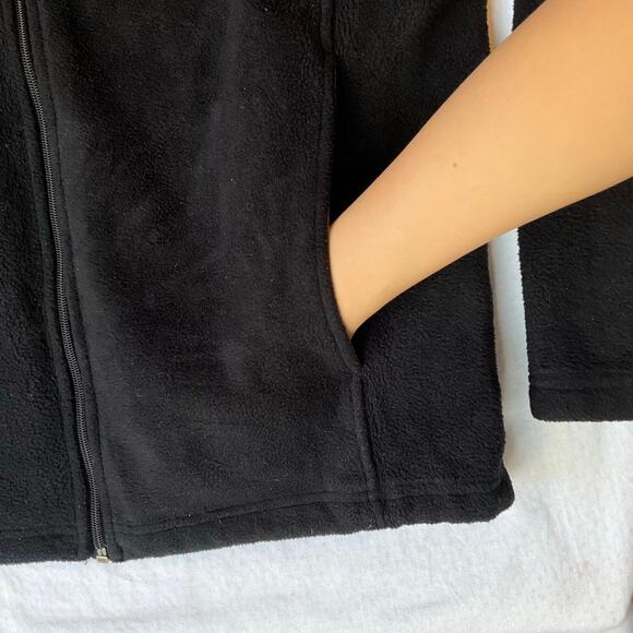 Bass Pro Shops Men Fleece Jacket size M Black Full Zip Warm No Hoodie - Picture 5 of 9